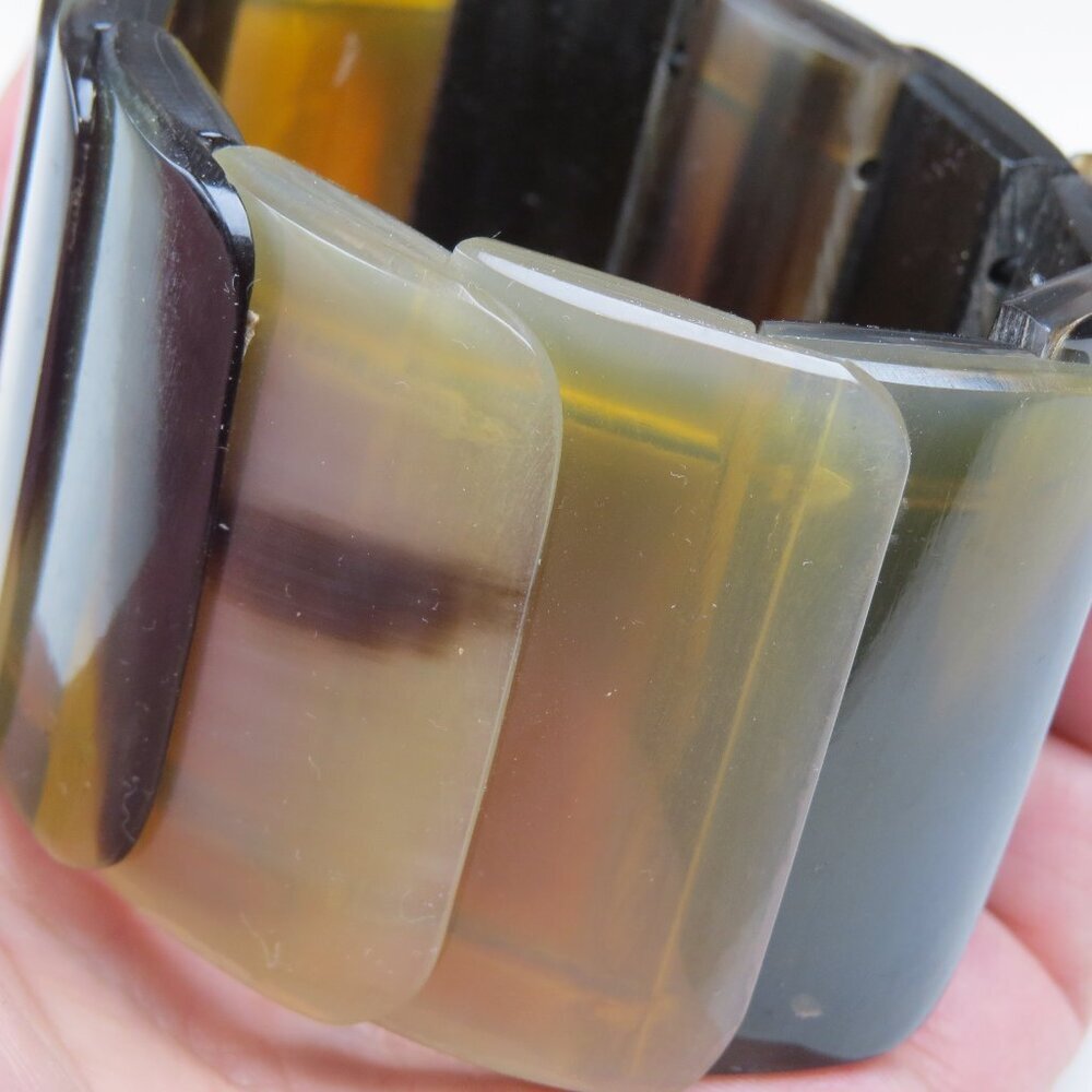 Ethically Sourced Natural Buffalo Horn Jewelry Horn Cuff Bangle Bracelet